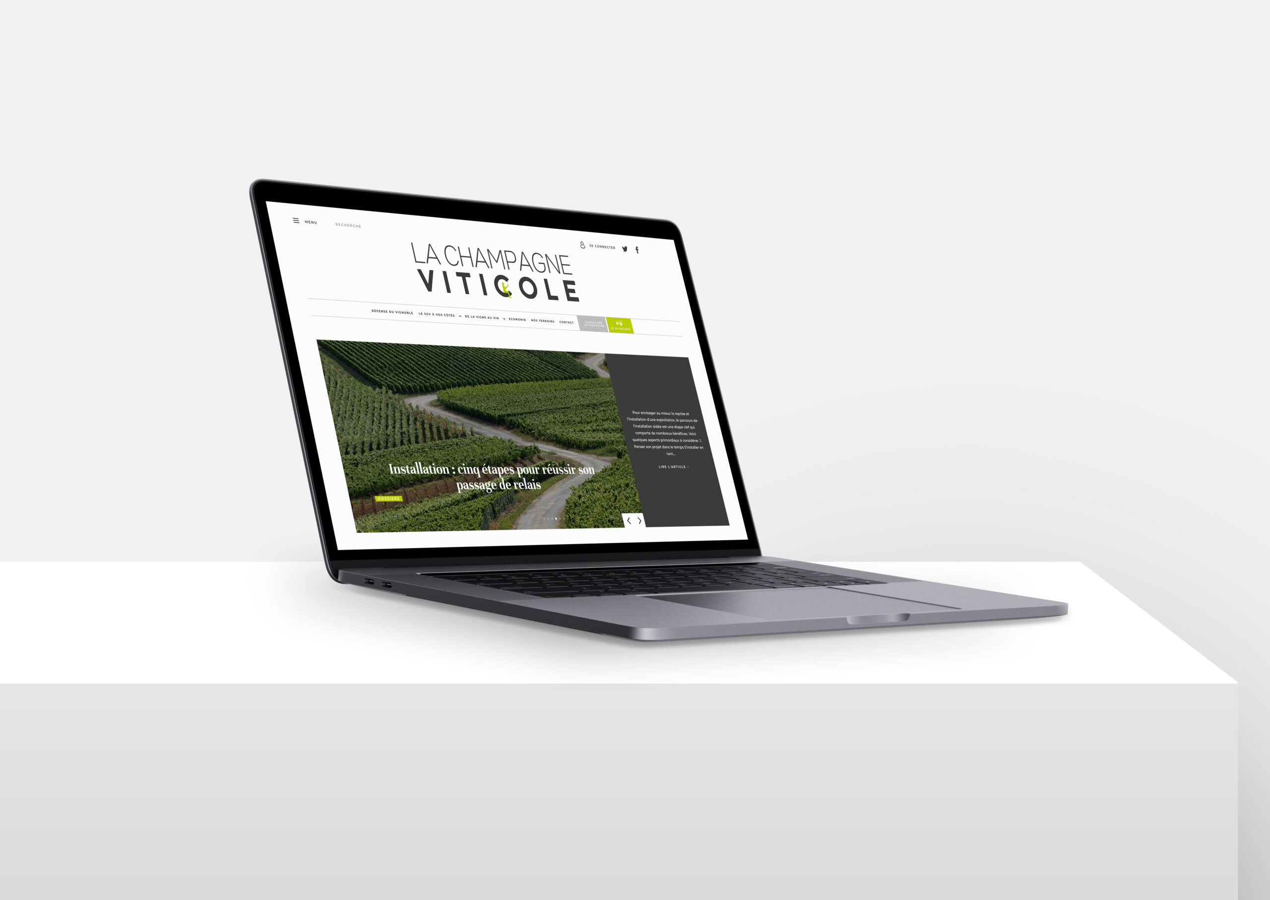 Champagne Viticole – Site Web